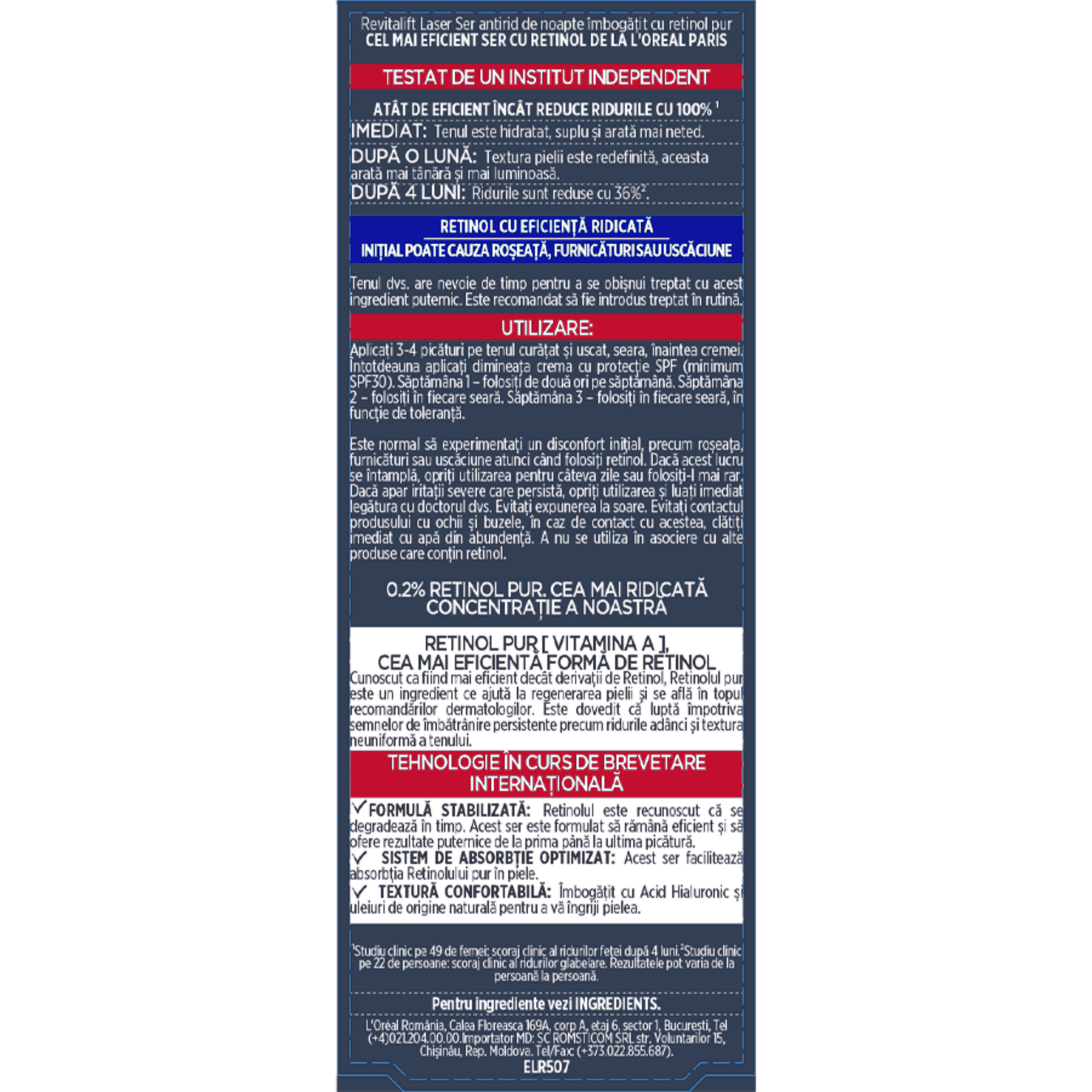 ser antirid revitalift laser 02% retinol